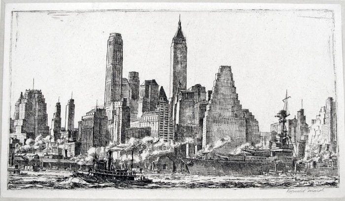 Artwork Title: Skyline from Pier 10, Brooklyn