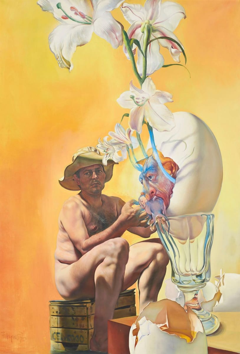 Artwork Title: Self Portrait with Lily