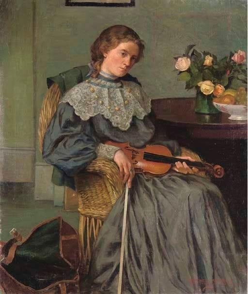 Artwork Title: Portrait of Constance Smedley with a Violin