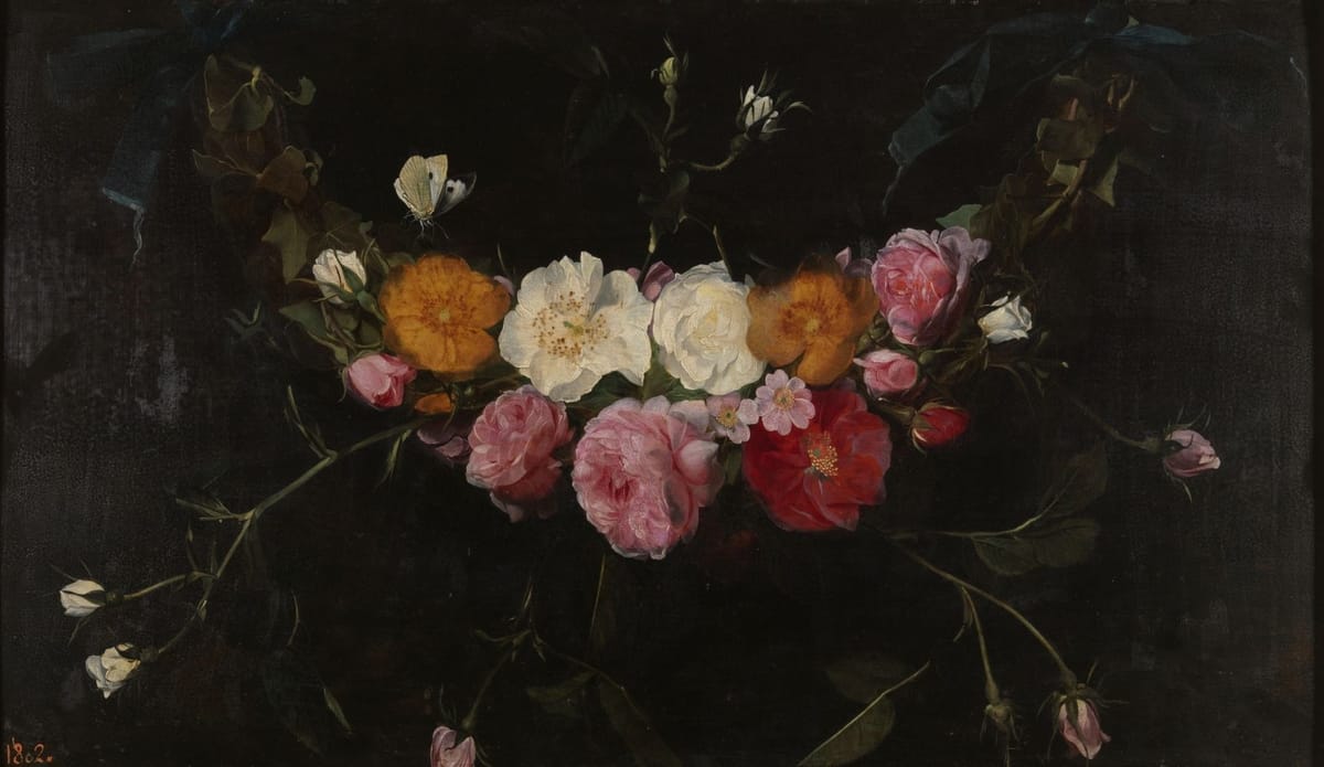 Artwork Title: Guirnalda De Rosas