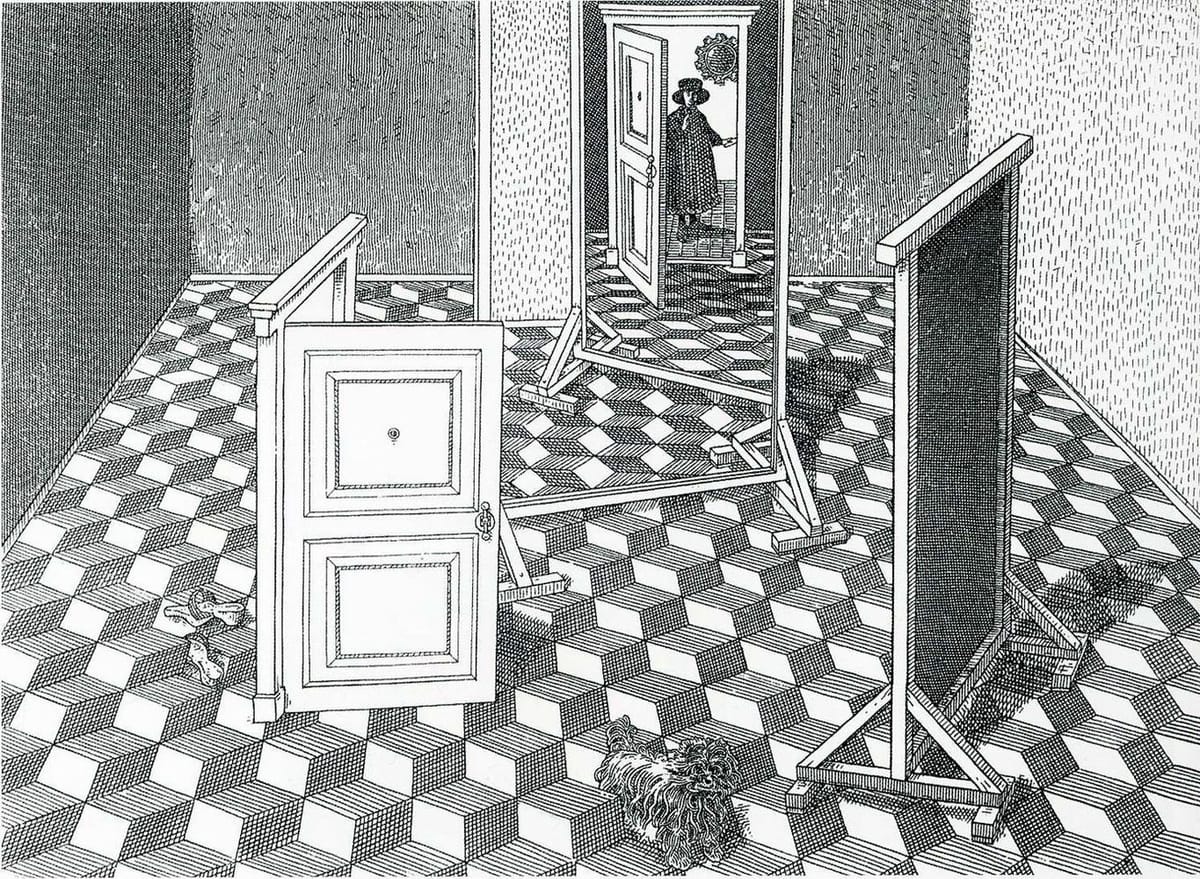 Artwork Title: Door and Mirror