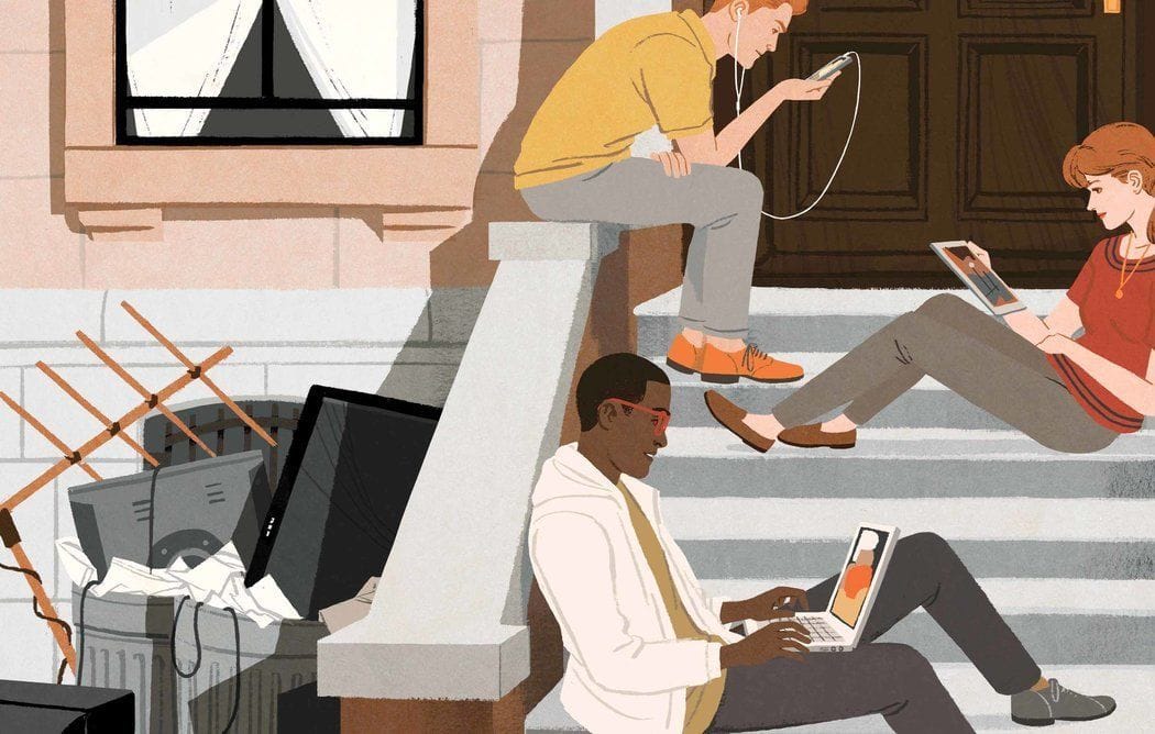 Artwork Title: For Millennials, the End of the TV Viewing Party