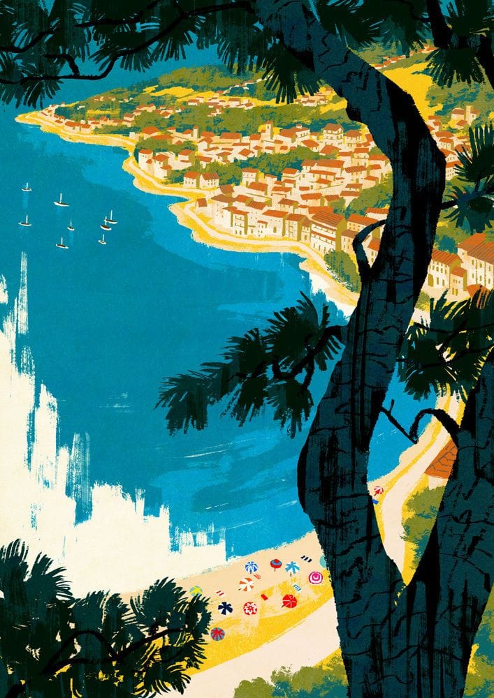 Artwork Title: St. Tropez Event Postcard