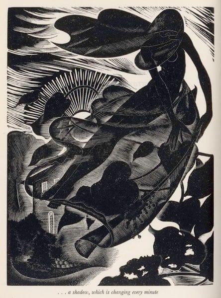Artwork Title: ...a shadow which is changing every minute. Illustration from Consider The Lilies