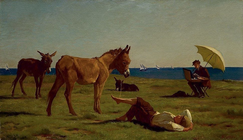 Artwork Title: The Artist and his Model