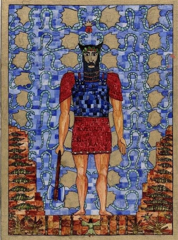 Artwork Title: Illustration from The Red Book by C. G. Jung, Page 36B
