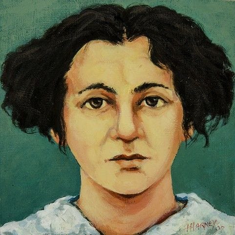Artwork Title: Head Study-White Dress