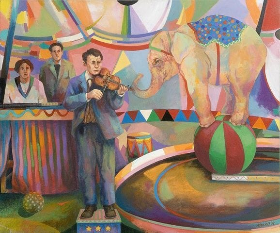 Artwork Title: The Fiddler at the Circus