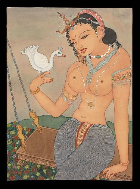 Artwork Title: Princess Damayanti and the Swan Messenger