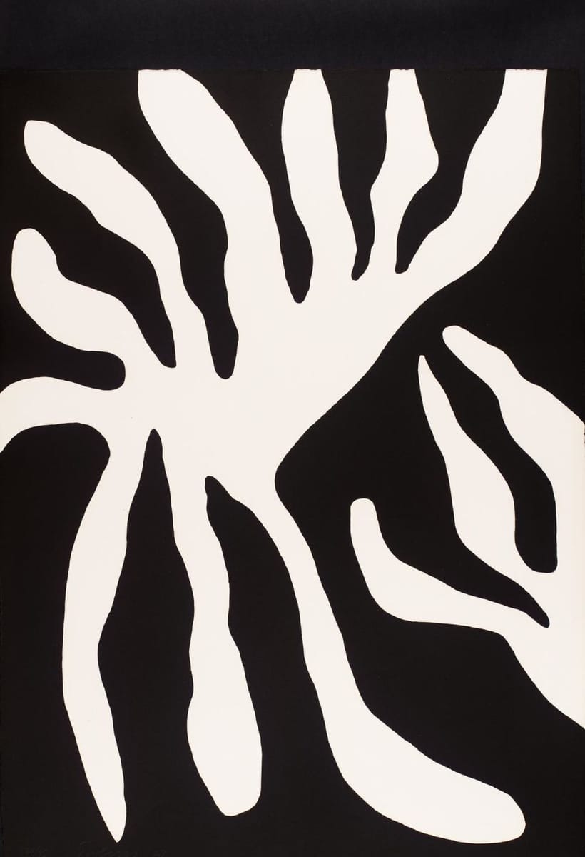 Artwork Title: Black Leaf Form