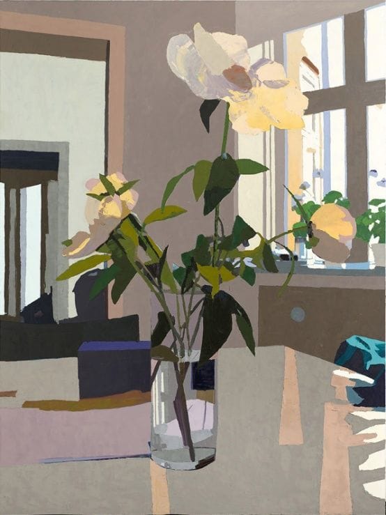 Artwork Title: Glass Vase with Flowers, Fælledvej