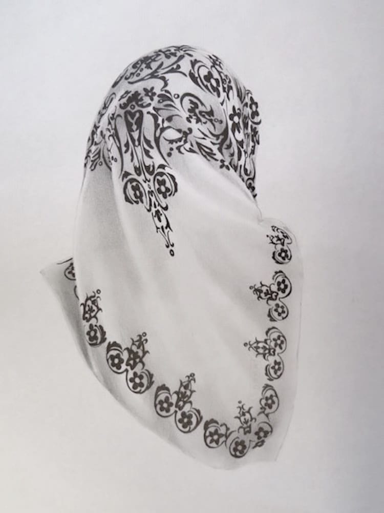 Artwork Title: Reversed Portrait Pencil Series