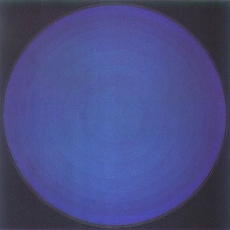 Artwork Title: Blauer kreis auf schwarz