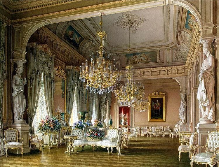 Artwork Title: The White Drawing Room, Stieglitz Mansion