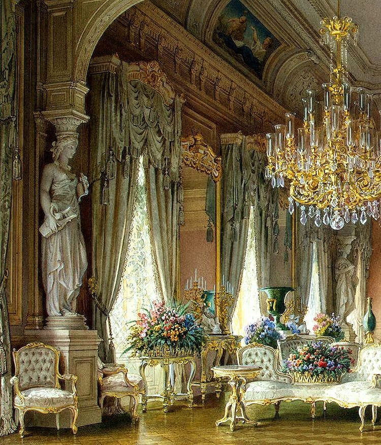 Artwork Title: The White Drawing Room, Stieglitz Mansion