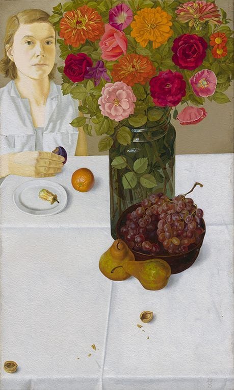 Artwork Title: Self Portrait with Still Life
