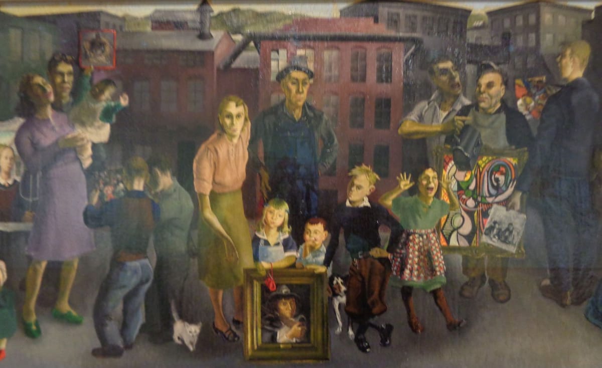 Artwork Title: Workers and Paintings
