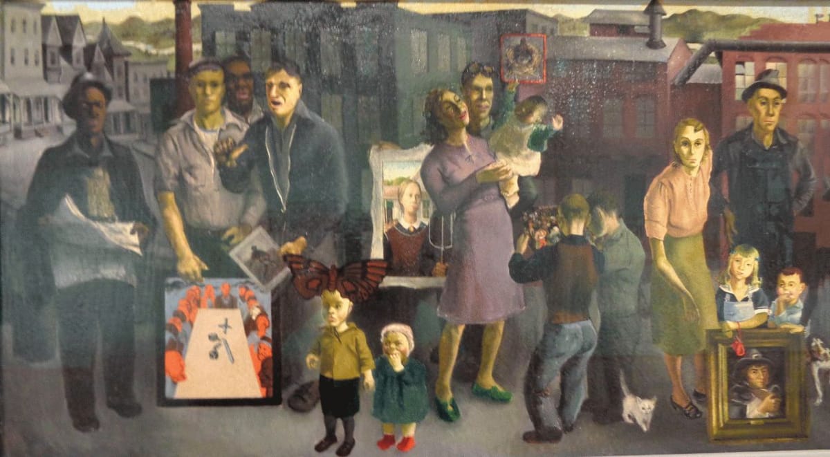 Artwork Title: Workers and Paintings