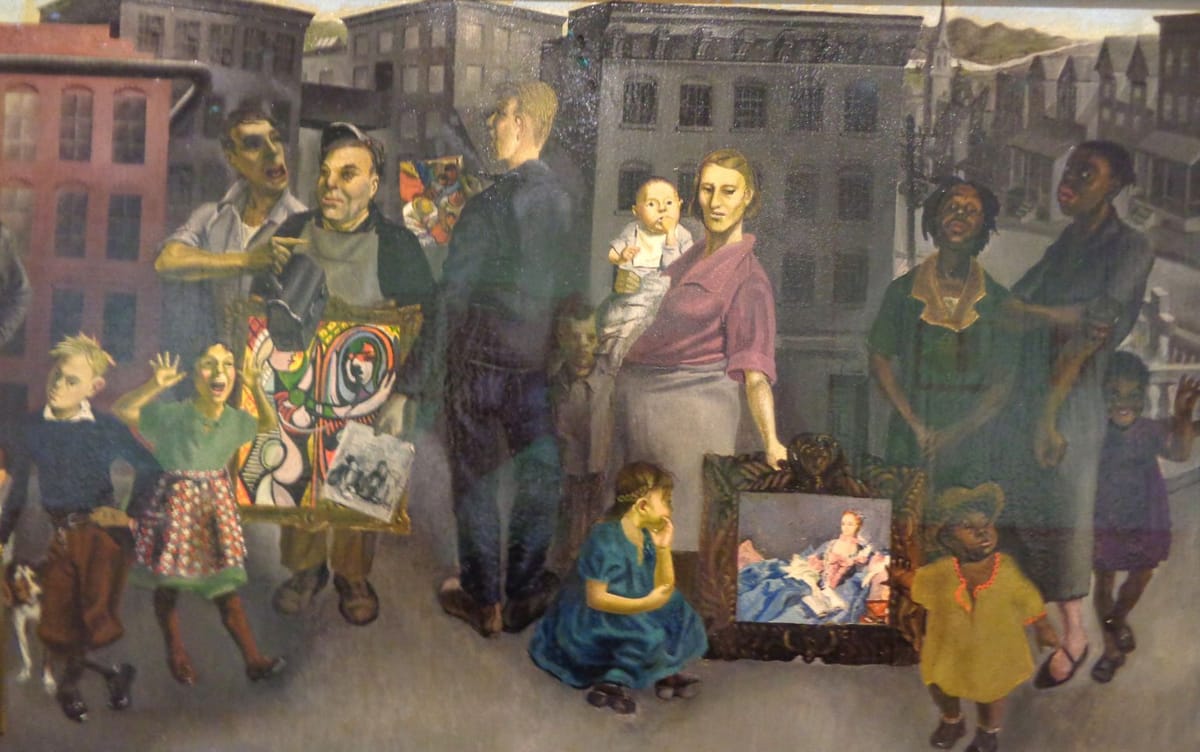 Artwork Title: Workers and Paintings