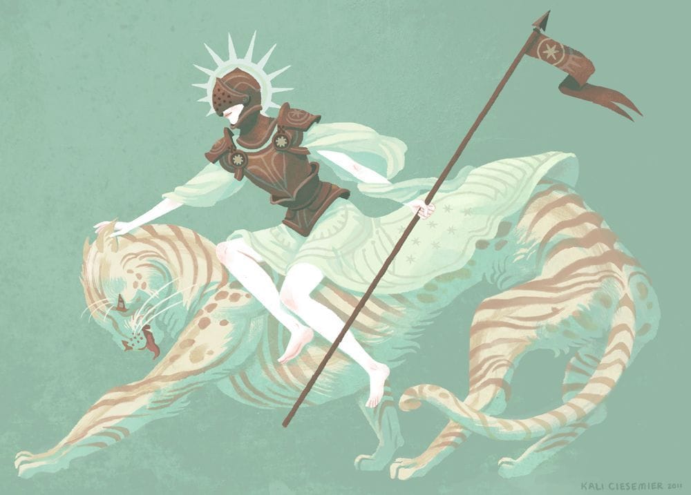 Artwork Title: Warrior Queen & Catbeast