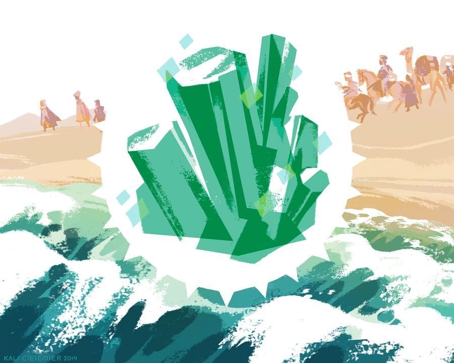 Artwork Title: Emerald of the Ancient Coasts