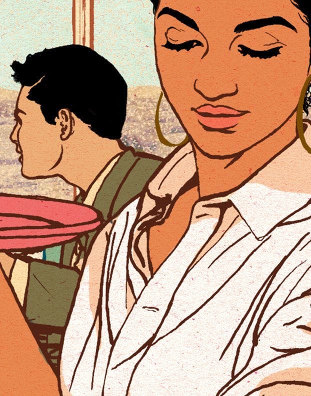 Artwork Title: At the Pink Comet Diner