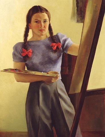 Artwork Title: Self Portrait with Braids