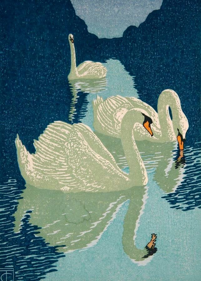 Artwork Title: Schwäne (Swans)