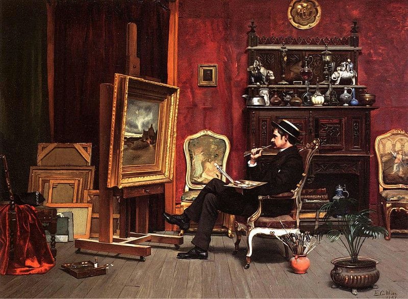 Artwork Title: Milne Ramsey in His Studio