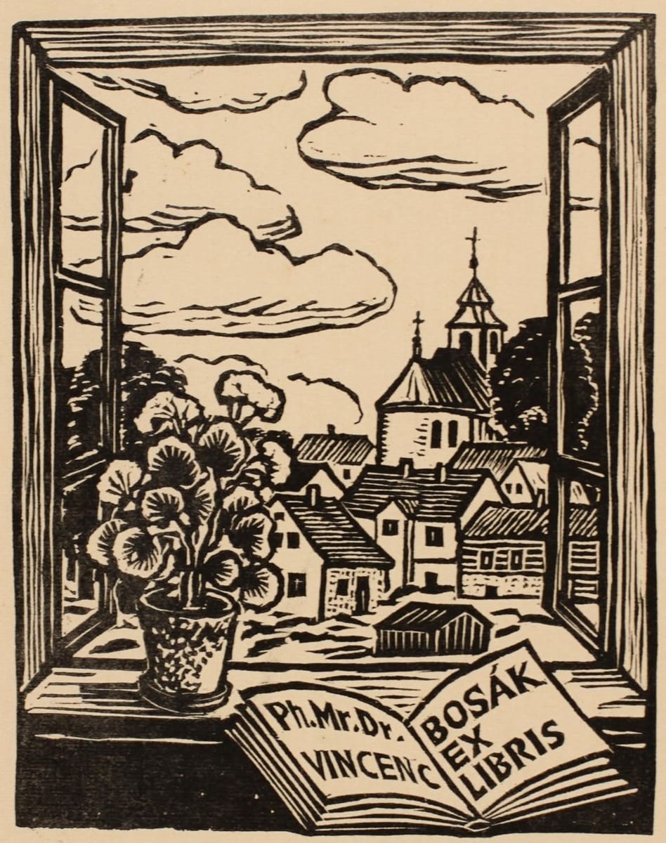 Artwork Title: Dr. Vincenc Bosak bookplate