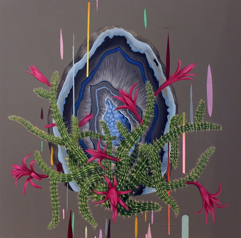 Artwork Title: Rat Tails and Geode