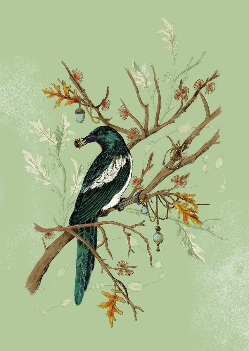 Artwork Title: Magpie Jewels