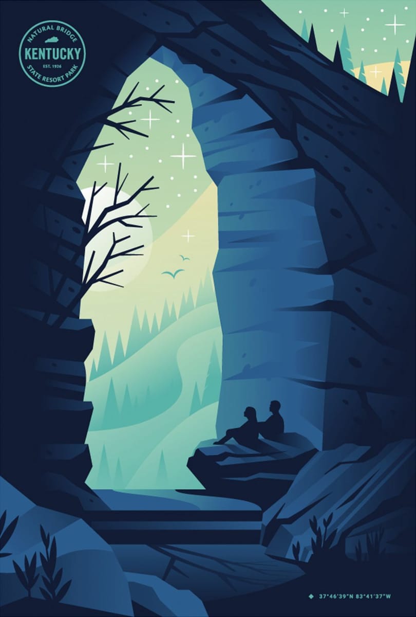 Artwork Title: Natural Bridge State Park