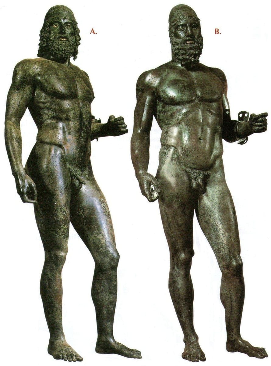 Artwork Title: Riace Warriors, 460–450 BC