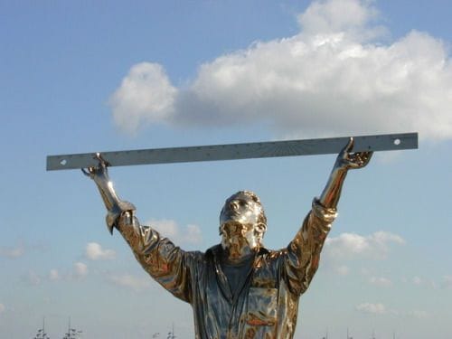 Artwork Title: De man die de hemel meet