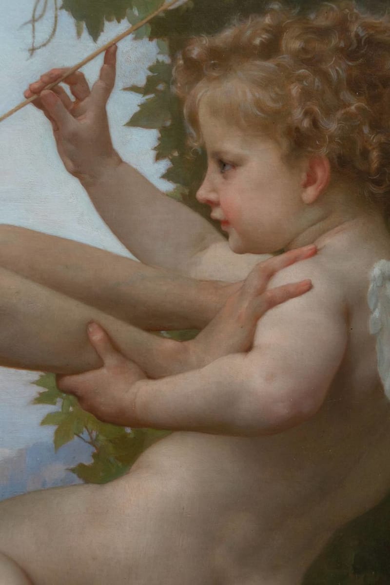 Artwork Title: A Young Girl Defending Herself Against Eros