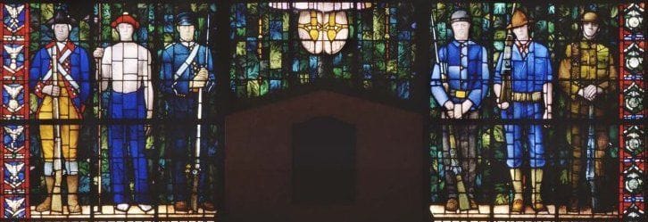 Artwork Title: Stained Glass Window, Cedar Rapids Veterans Memorial Building