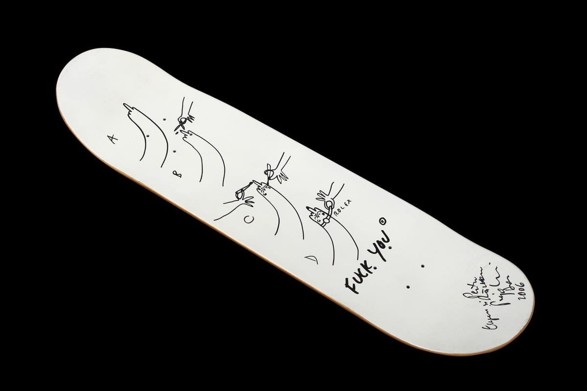 Artwork Title: Skateboard (Fuck You)