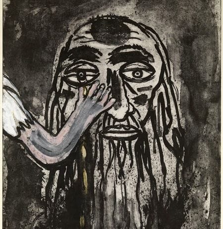 Artwork Title: Self-portrait with child's arm