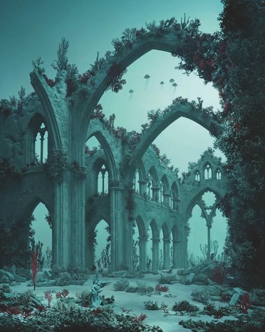 Artwork Title: Underwater cathedral