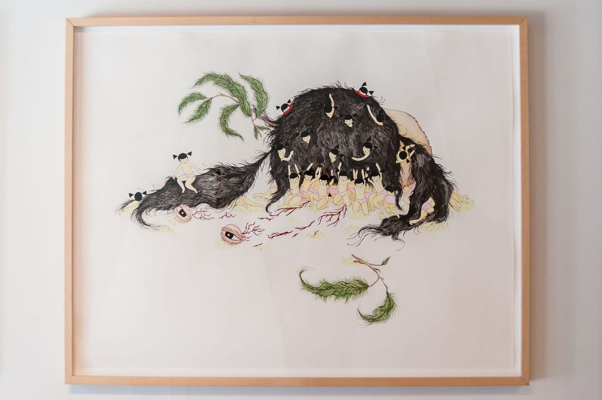 Artwork Title: Girls Playing (Head)