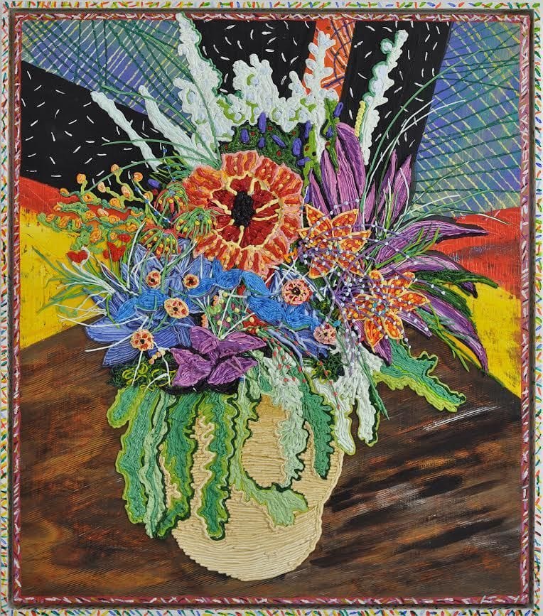 Artwork Title: Still-Life on Table with Artist Frame