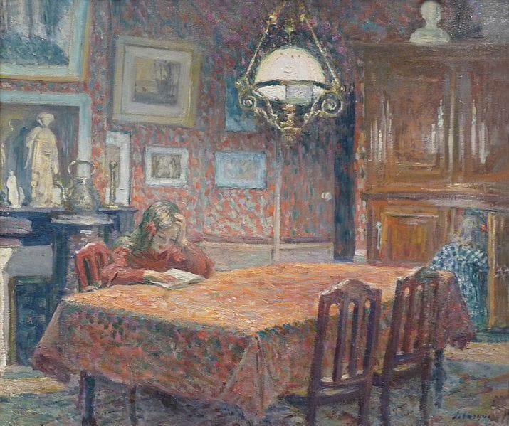 Artwork Title: Sous la lampe (Under the Lamp)