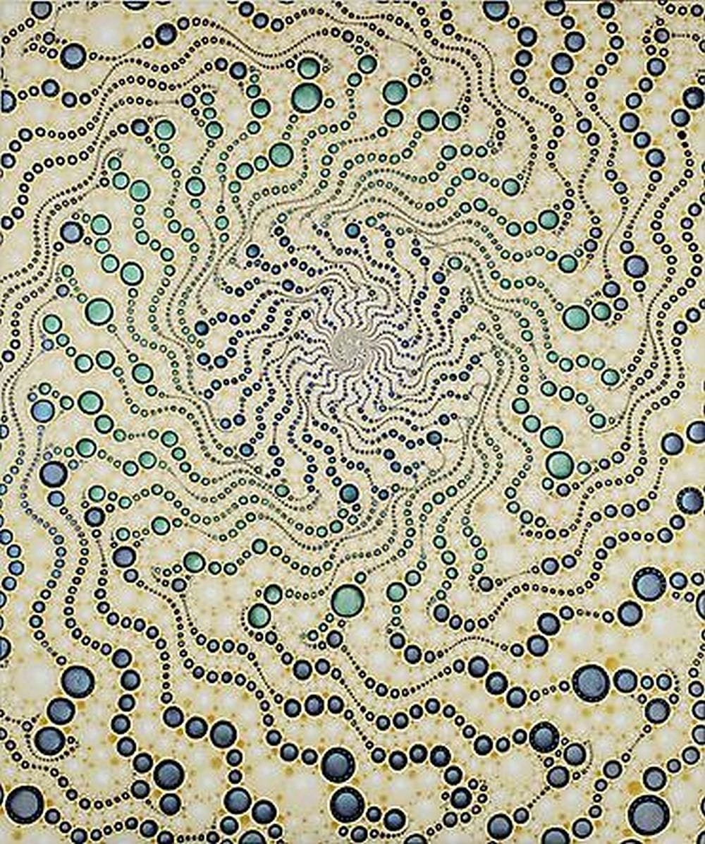 Artwork Title: Black/Gold/Blue