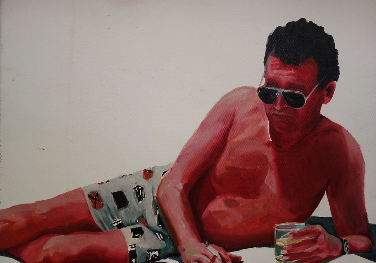 Artwork Title: Father, On The Boat