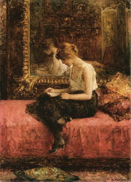 Artwork Title: Literary Pursuits of a Young Lady