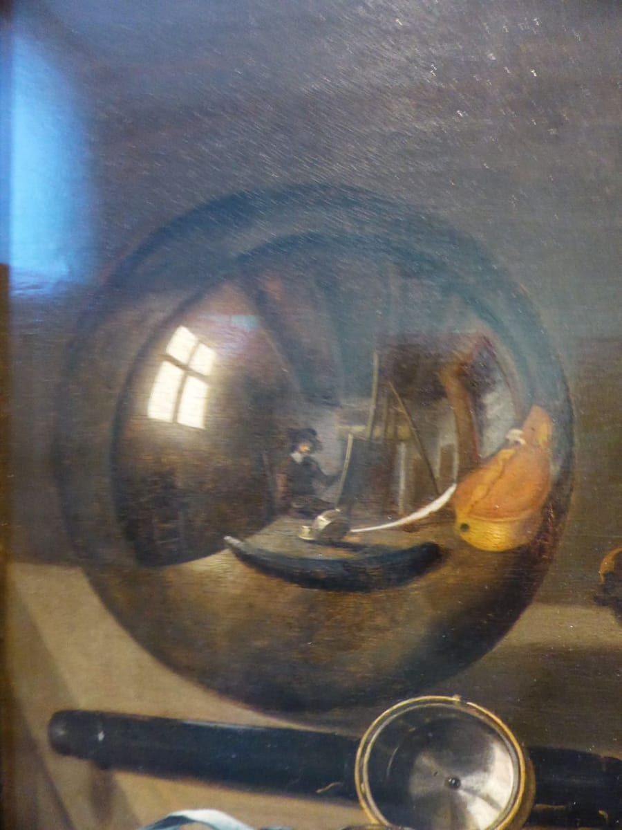 Artwork Title: Vanitas with Violin and Glass Ball