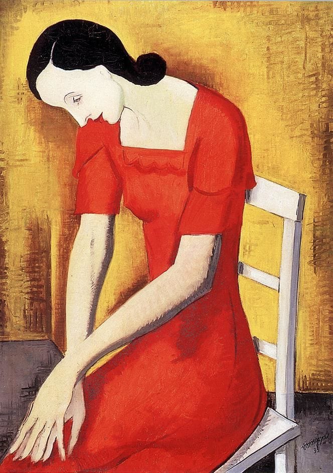 Artwork Title: Woman in Red