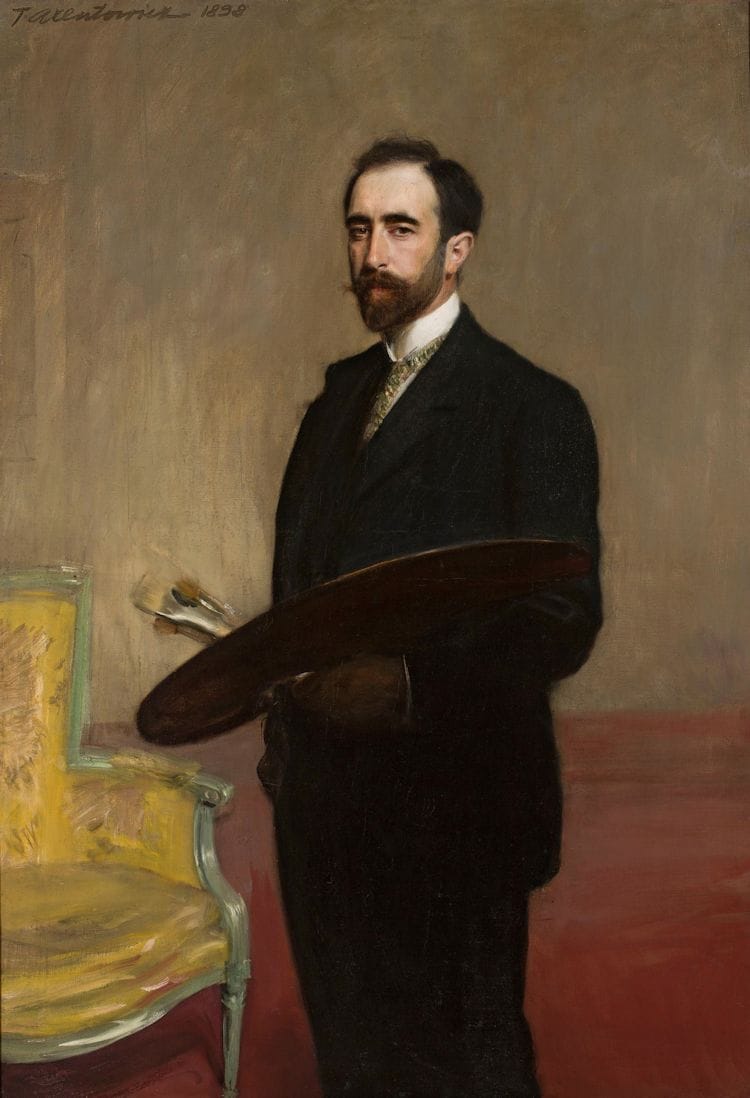 Artwork Title: Autoportret z paletą (Self Portrait with Palette)
