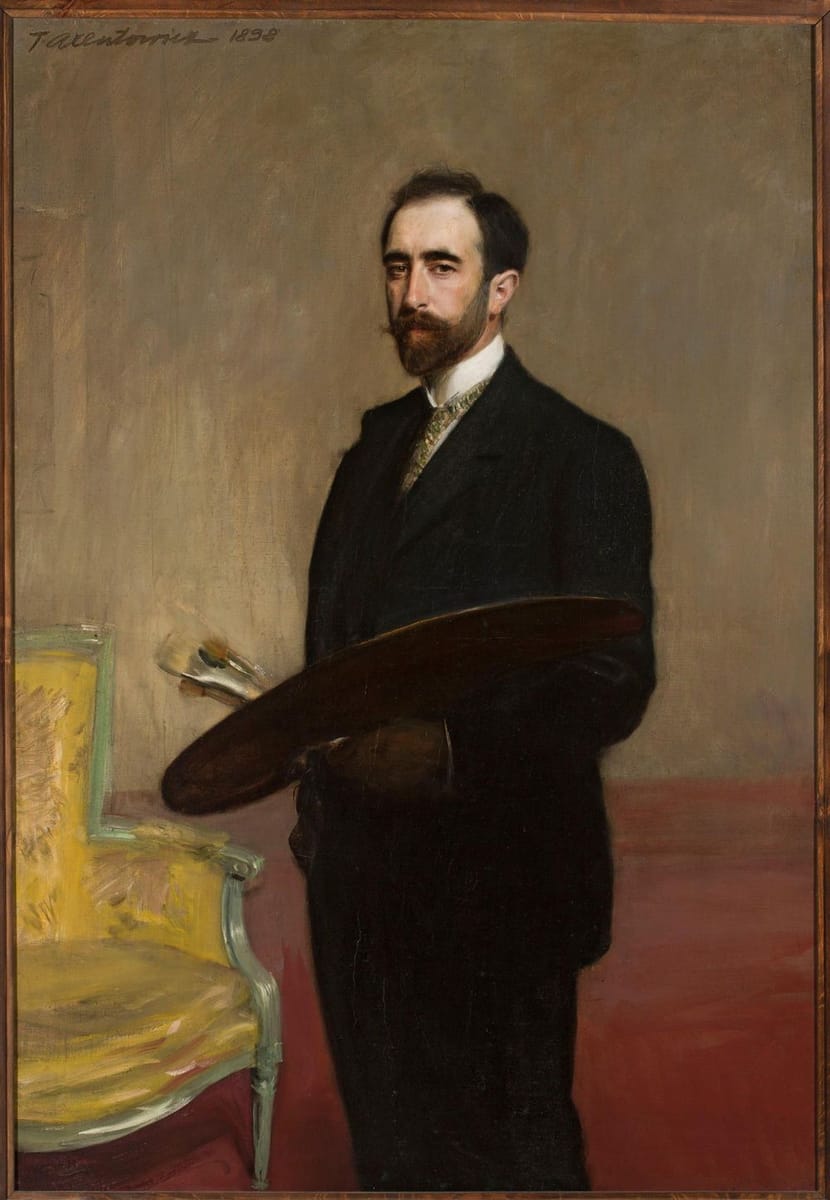 Artwork Title: Autoportret z paletą (Self Portrait with Palette)